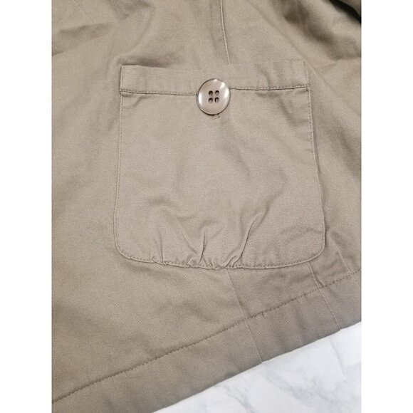 willow lane Coat quilted inside‎ oversized big buttons beige  size 1x - Picture 8 of 16